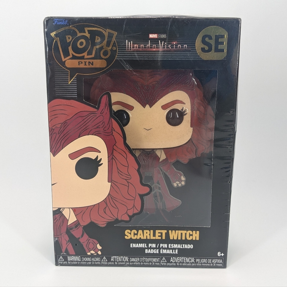 Funko Pop! Pin Wandavision Scarlet Witch SE Enamel Pin
